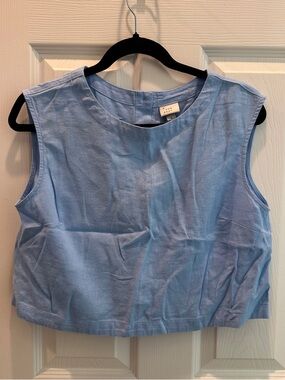 Target a New Day Light Blue Linen Tank Top